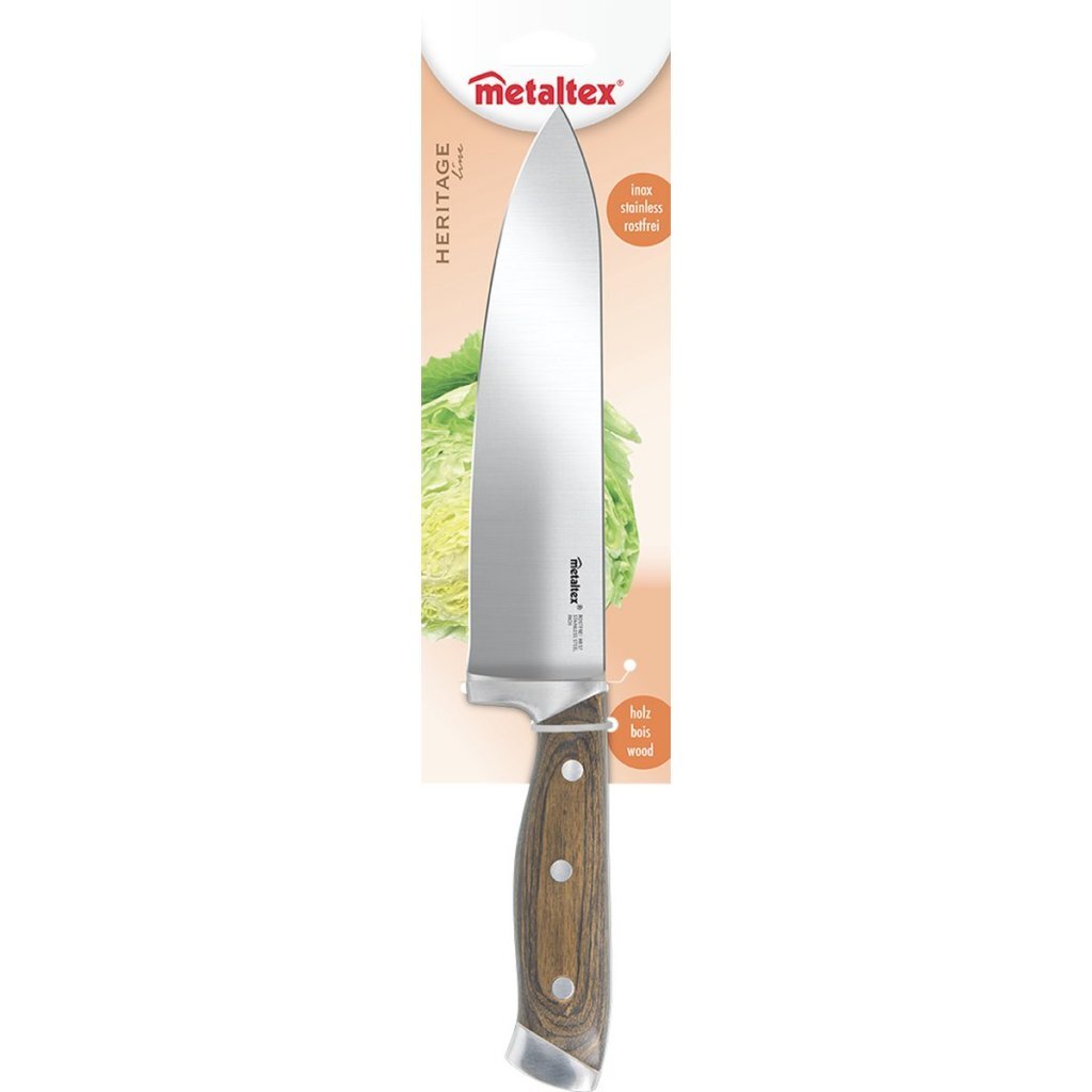 Metaltex Heritage Chef's Knife with Wooden Handle 34 cm