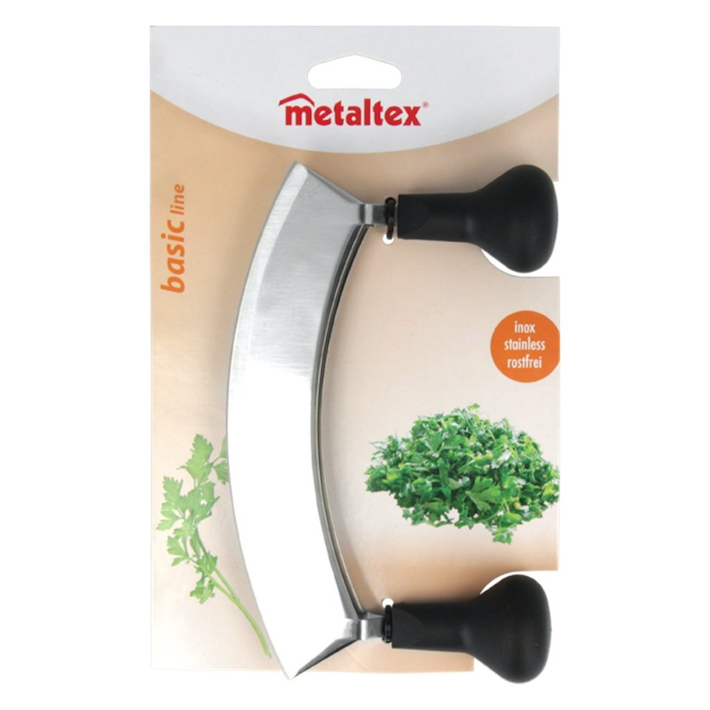 Metaltex Cleaver with Double Blades - Stainless Steel/Black