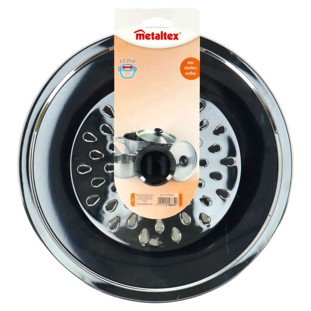 Metaltex Anti Spat Cover 21-29 cm Stainless Steel