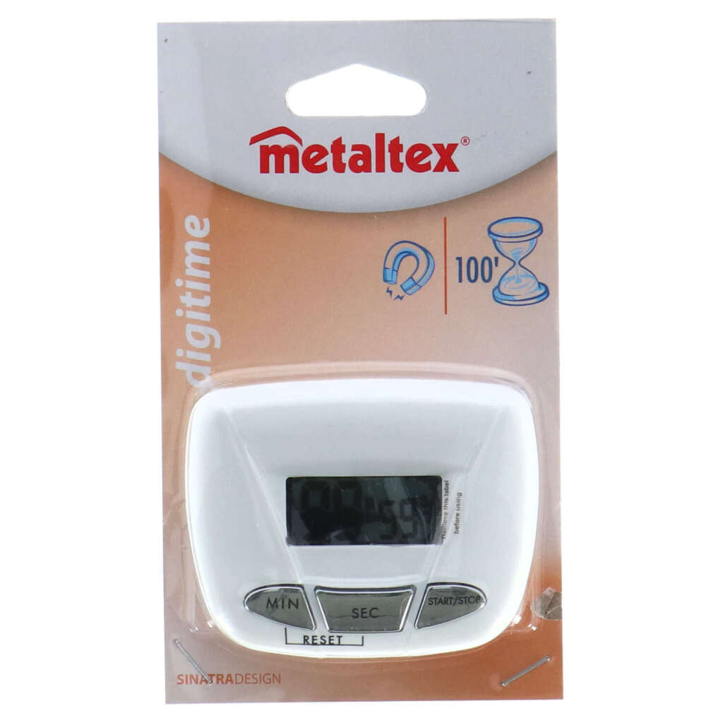 Metaltex Digital Kitchen Timer White