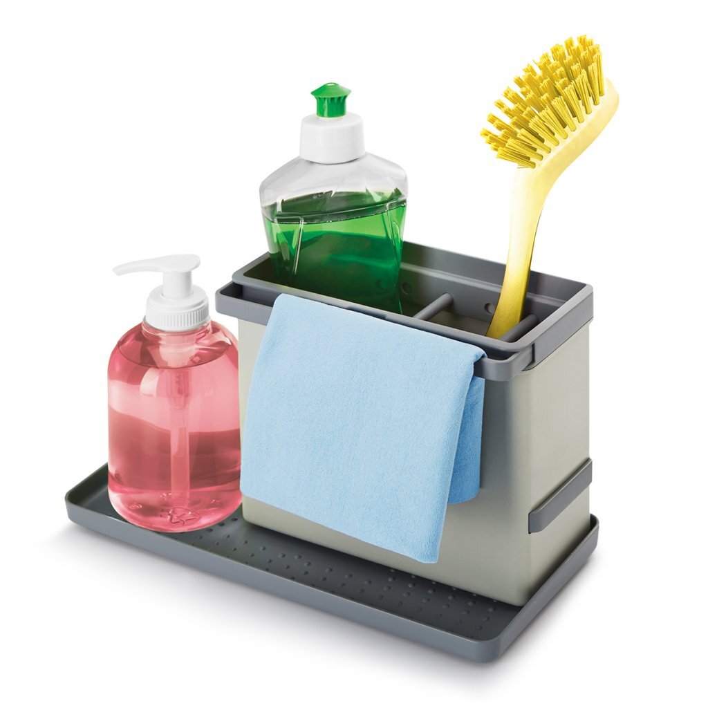 Metaltex Kitchen Helpers Tidy Tex Sink Organizer 24x13x14 cm Grey