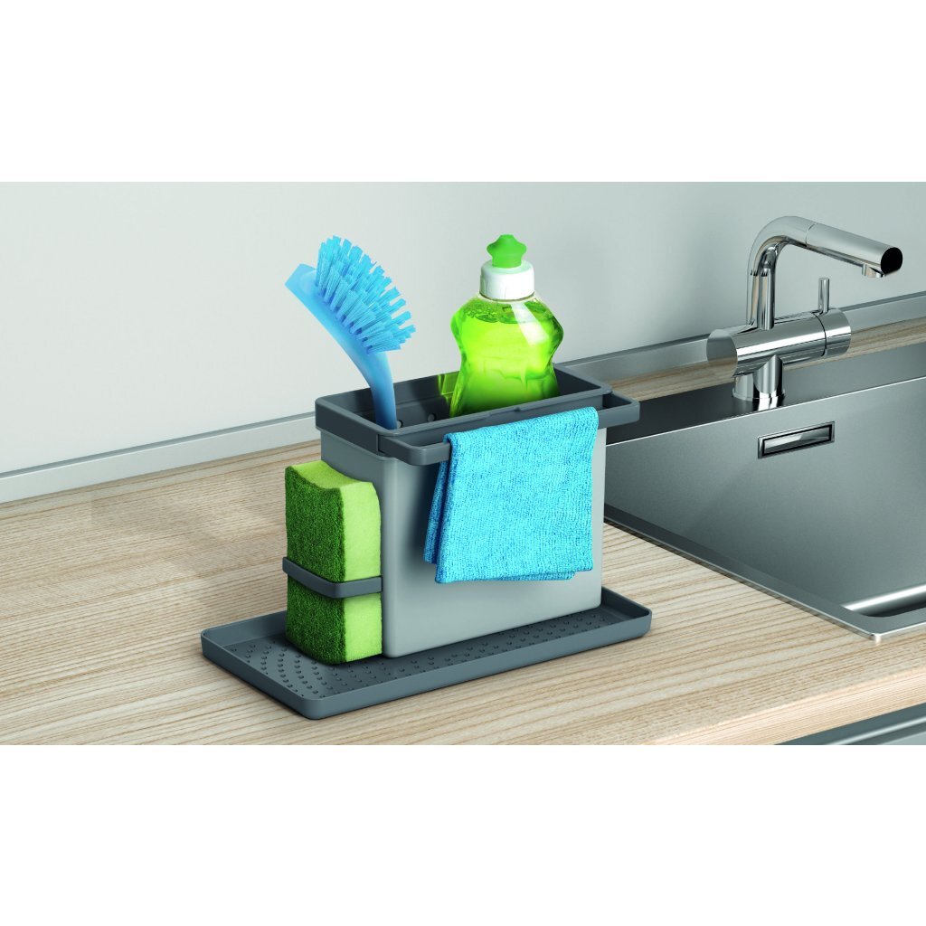 Metaltex Kitchen Helpers Tidy Tex Sink Organizer 24x13x14 cm Grey