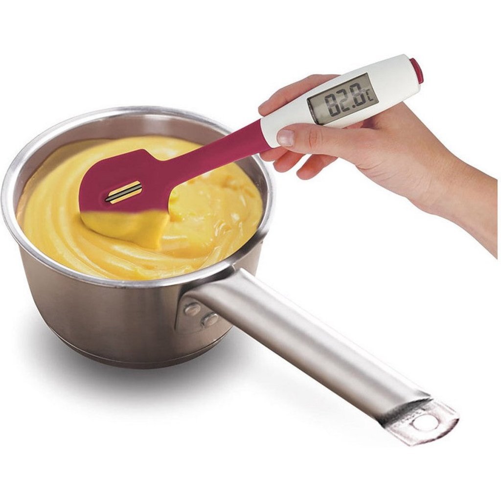 Metaltex Dolceforno Spatula with Cooking Thermometer Silicone Purple/White