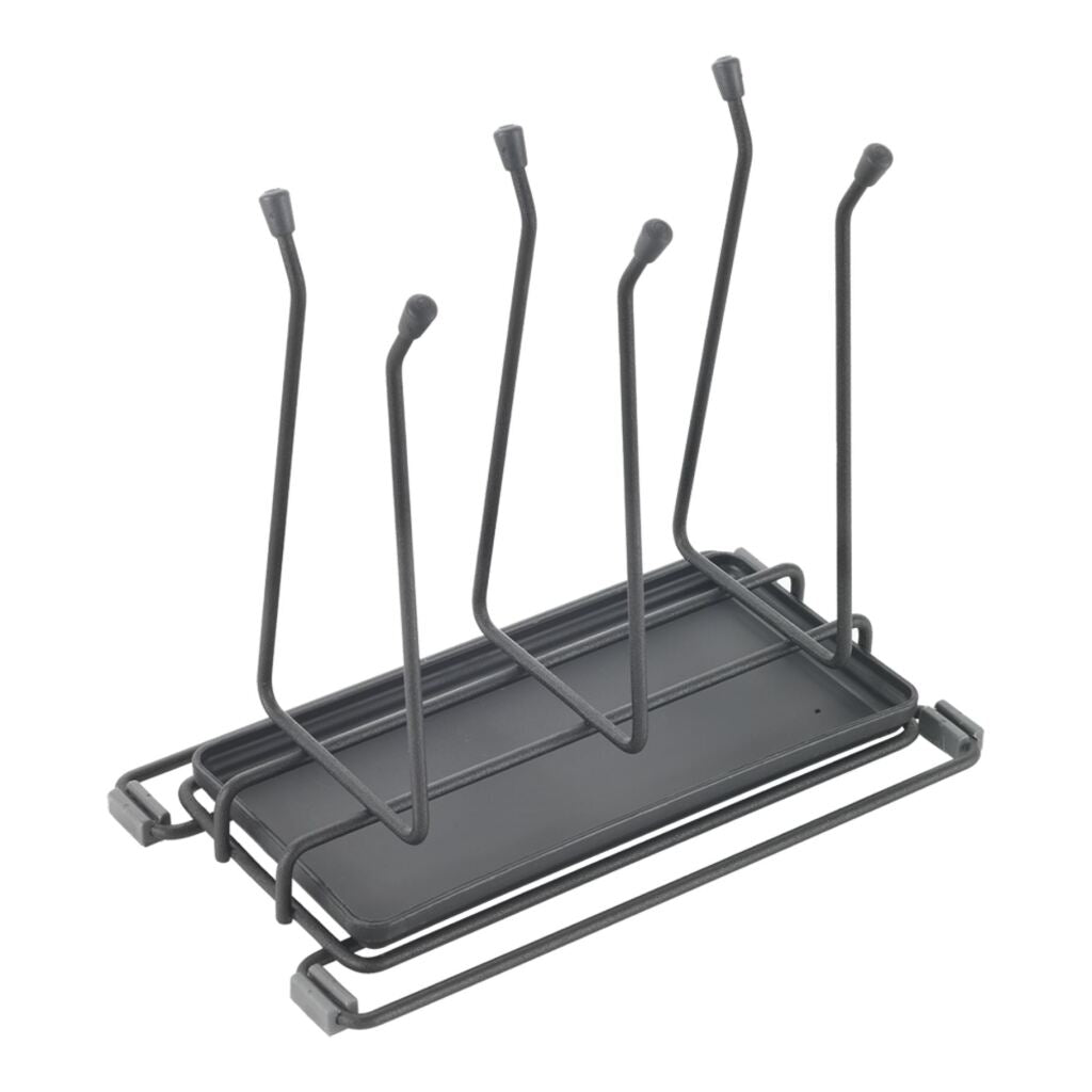 Metaltex Bottle Drying Rack 25x14x22 cm Anthracite