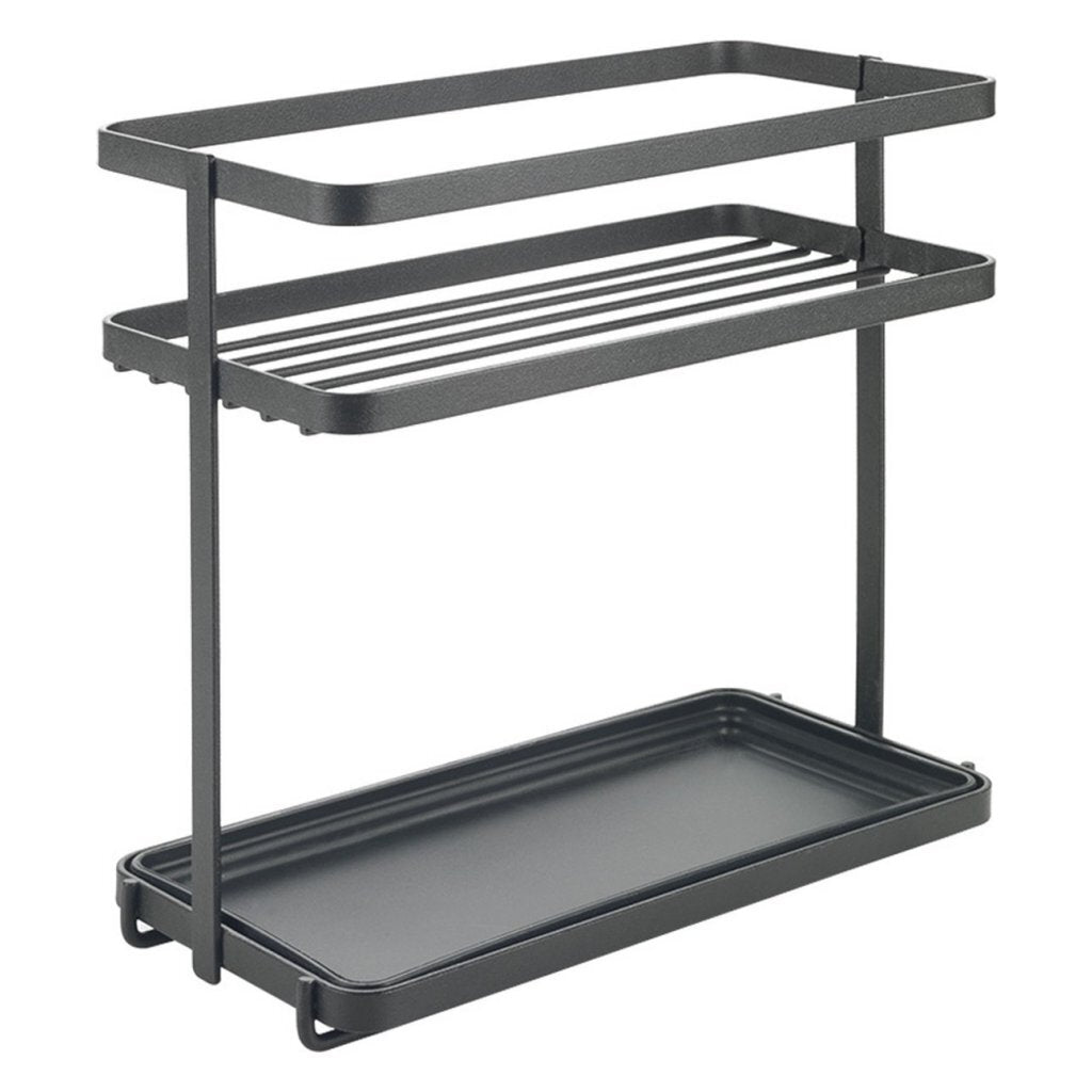 Metaltex Spice Rack 2 Tiers 23x11x22 cm Black/Metal