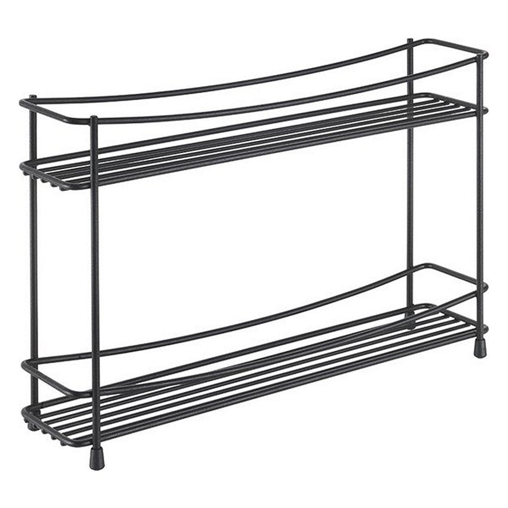 Metaltex → Kumino Spice Rack → 2 Tiers → Matte Black/Metal
