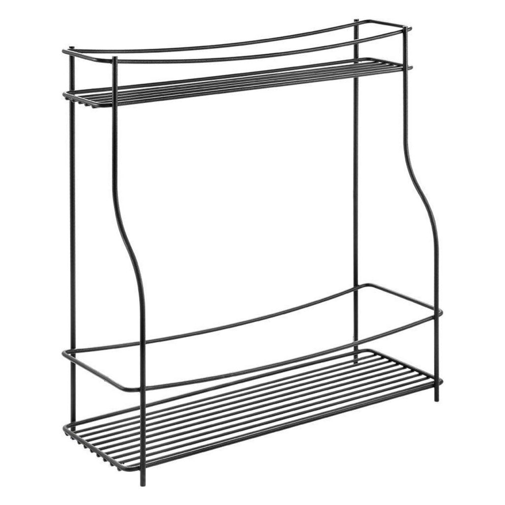 Metaltex → Basalmico Spice Rack → 2 Levels → 35x12x37 cm → Matte Black