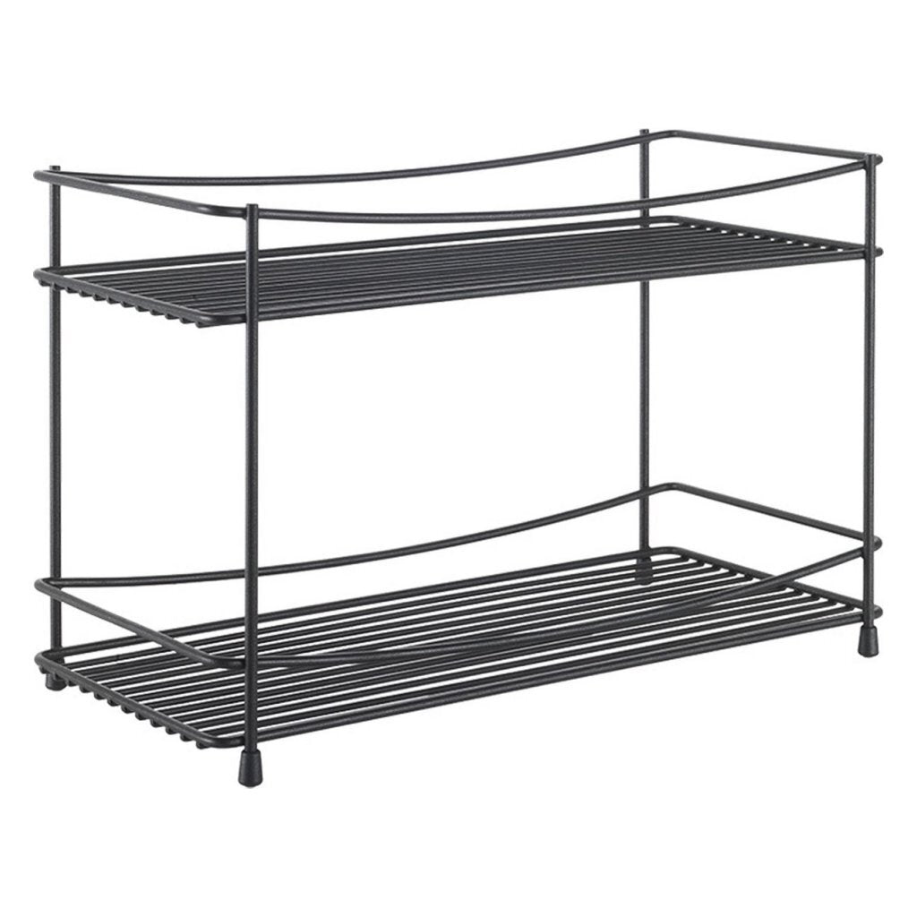 Metaltex → Oregano Spice Rack → 2 Tiers → 33x16x21 cm → Matte Black/Metal