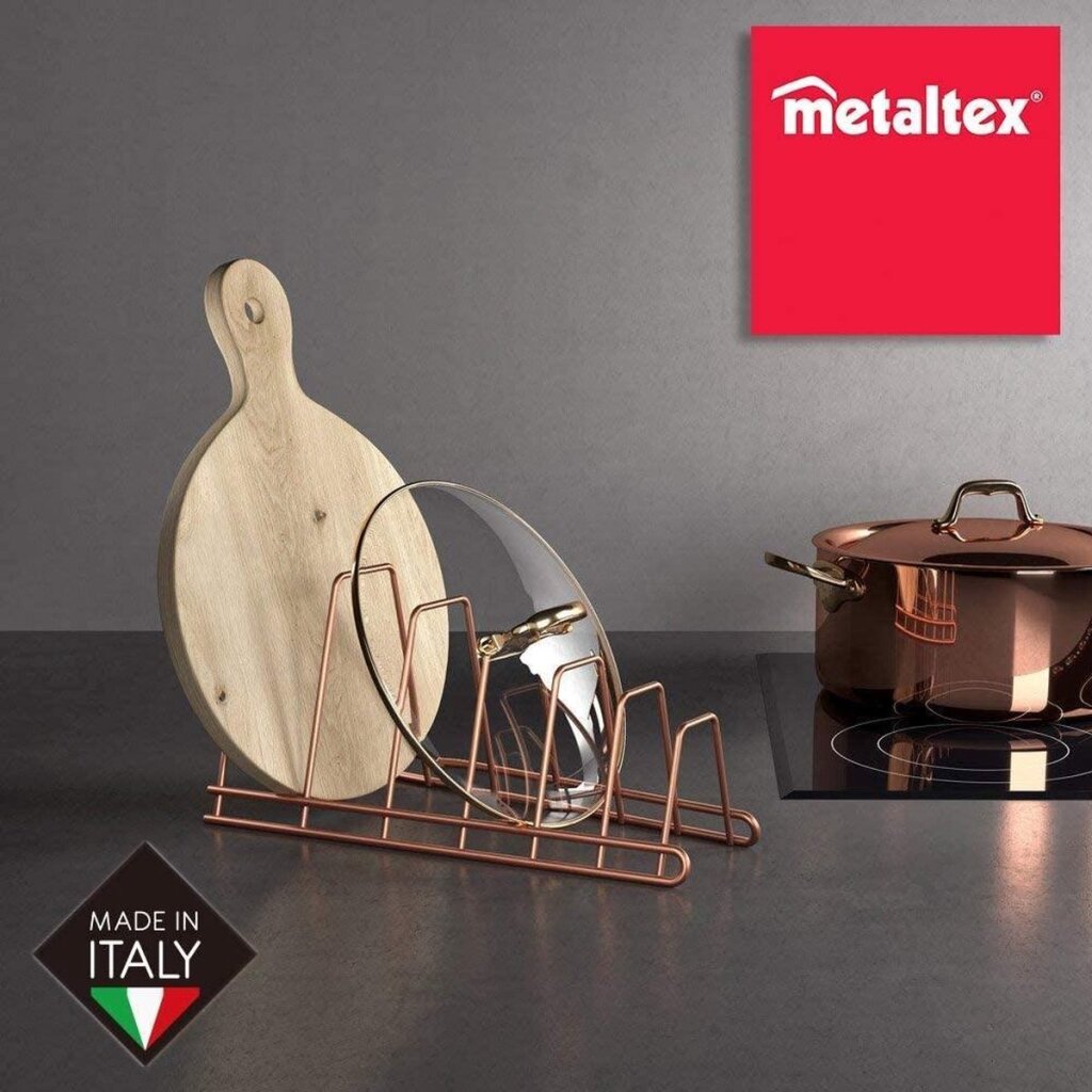 Metaltex Cricket Copper Pot Lid Organizer