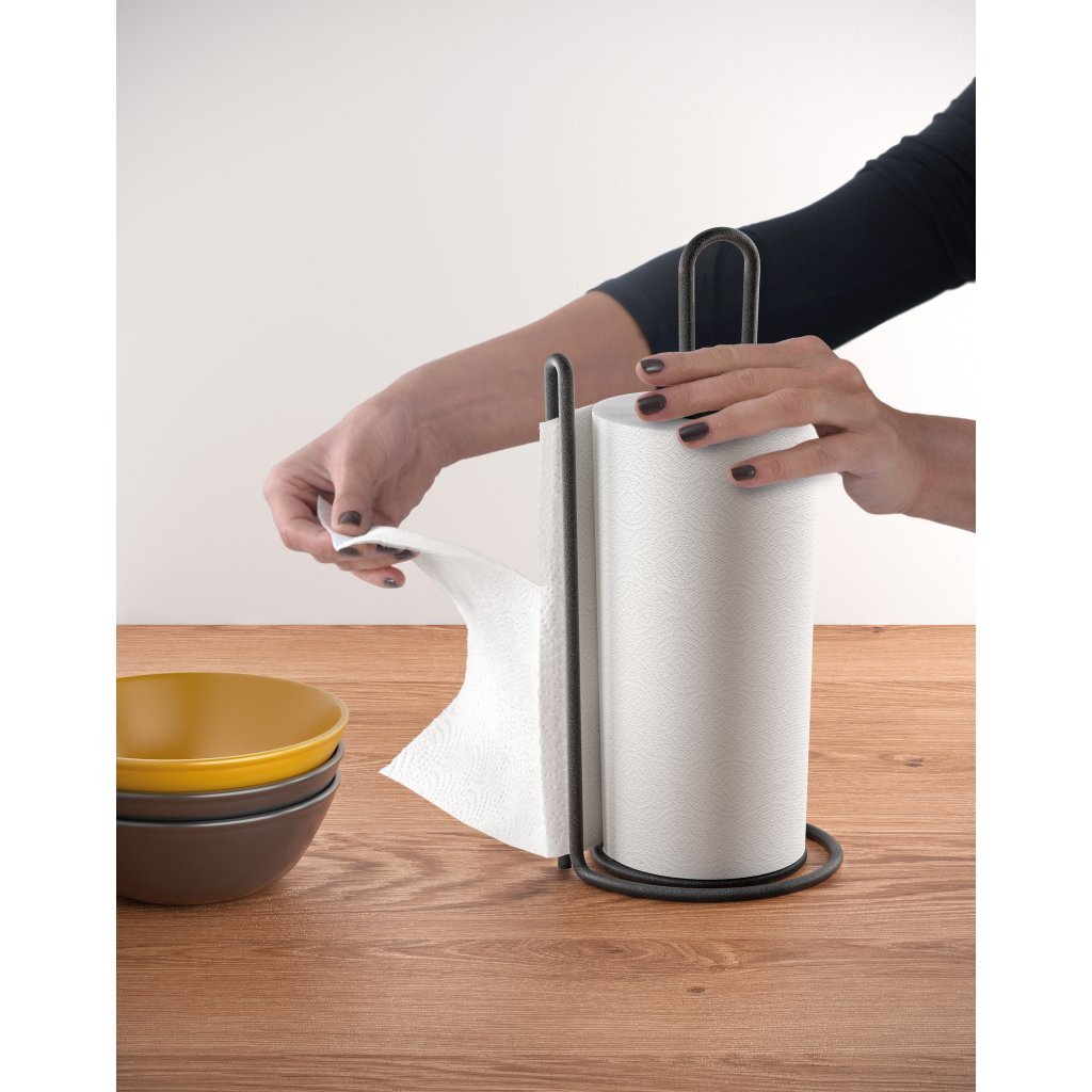 Metaltex → Kitchen Roll Holder → 15x32 cm → Black