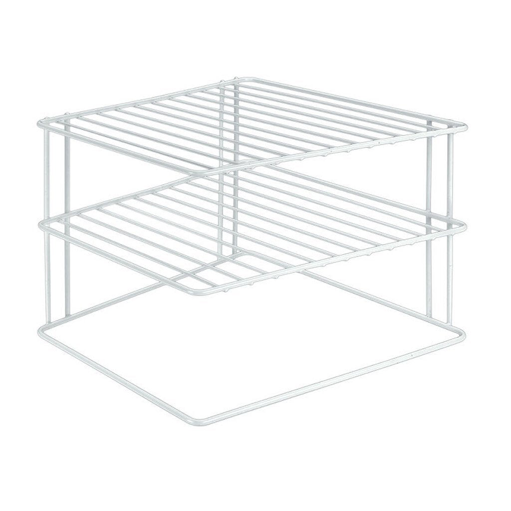 Metaltex Silos Space Bordenrek 2 Etages 25x25x19 cm White