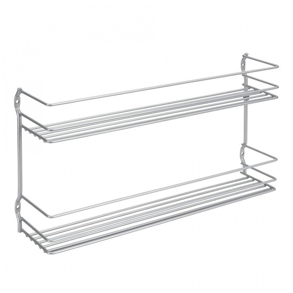 Metaltex Space Saver Smart Kitchen Pepito Spice Rack 2 Tiers 36x8x19 cm Silver