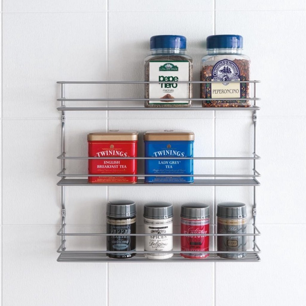 Metaltex Pepito Spice Rack 3 Tiers 36x32x8 cm Silver