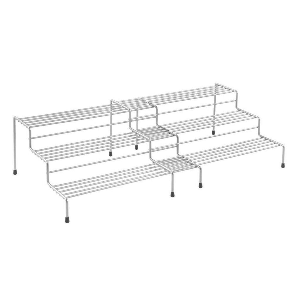 Metaltex Sliding Spice Rack 28/55x23x13 cm Silver 2-piece