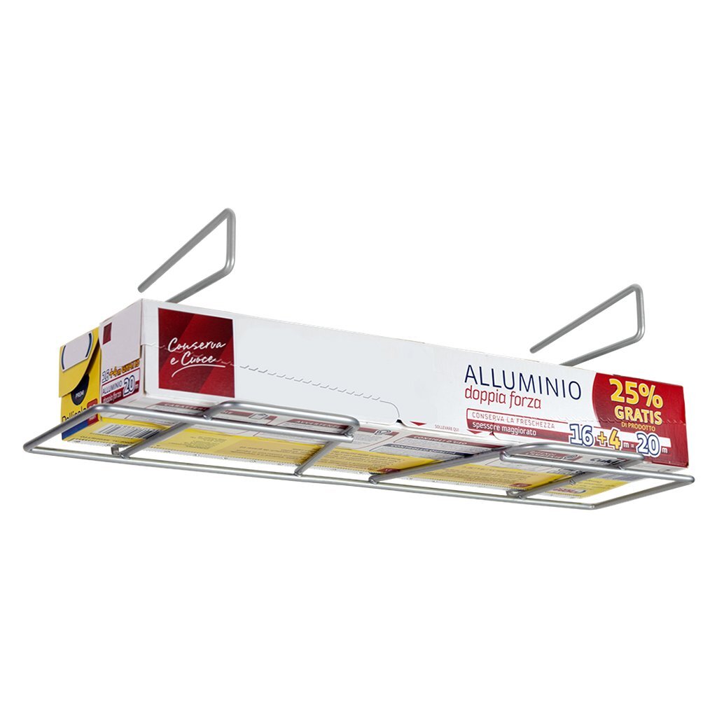 Metaltex Cling Film Holder 33x12x9 cm Silver