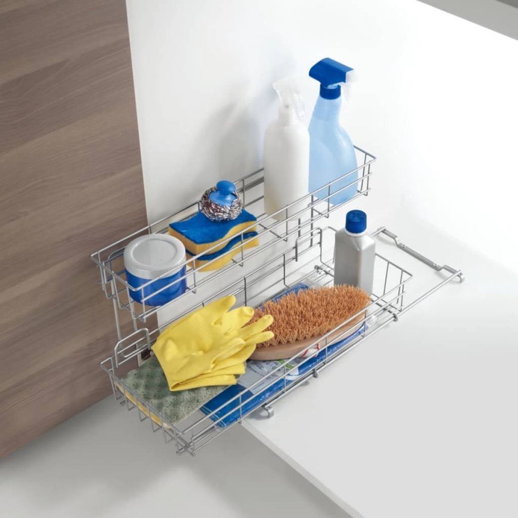 Metaltex Extendable Storage Rack 20x58x28 cm Silver