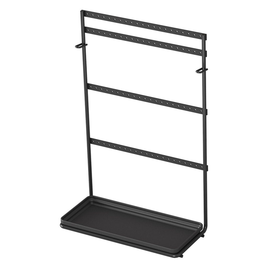 Metaltex Jewelry Rack for 42 Pairs of Earrings Matte Black 22x11x36 cm