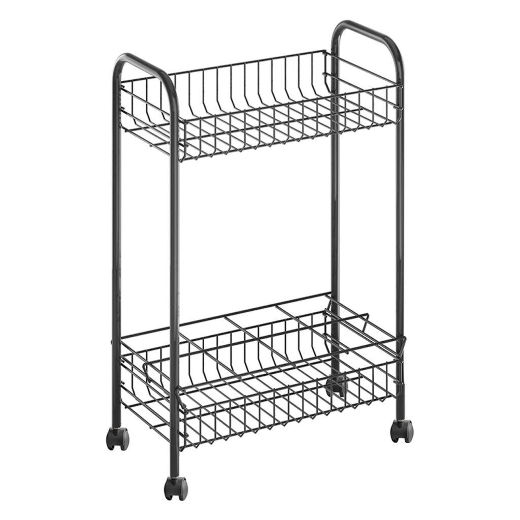 Metaltex Belino Lava Trolley + Bottle Holder 23x41x63 Black