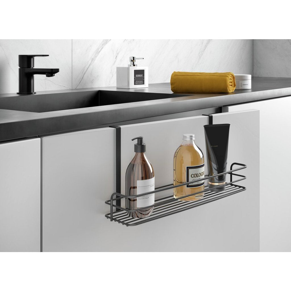 Metaltex Bathroom Shelf Black - 34 x 11 x 17 cm 34x11x17