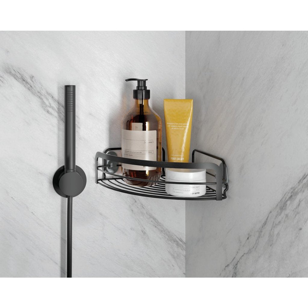 Metaltex Bathroom Rack 20x20x6 cm Black - Origin Lava Series