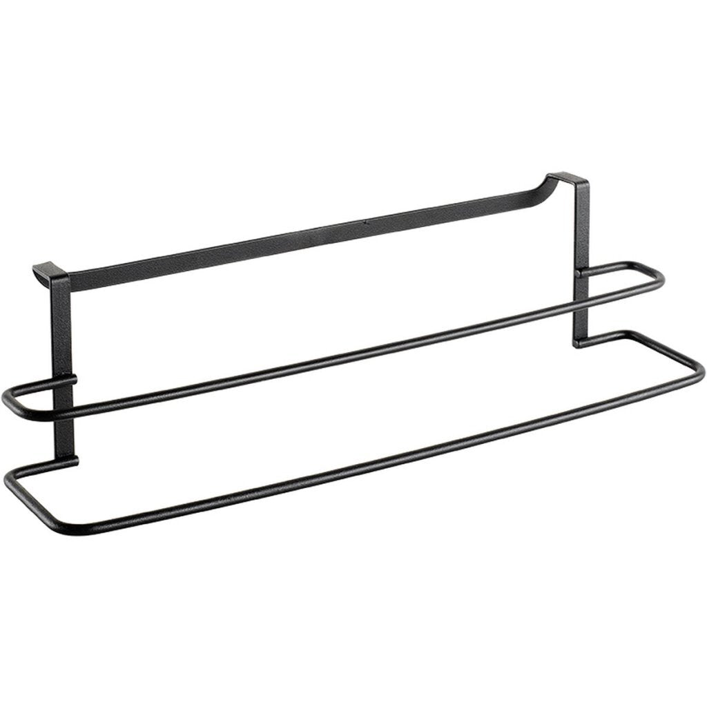 Metaltex Double Towel Holder 38x10x9 cm Black