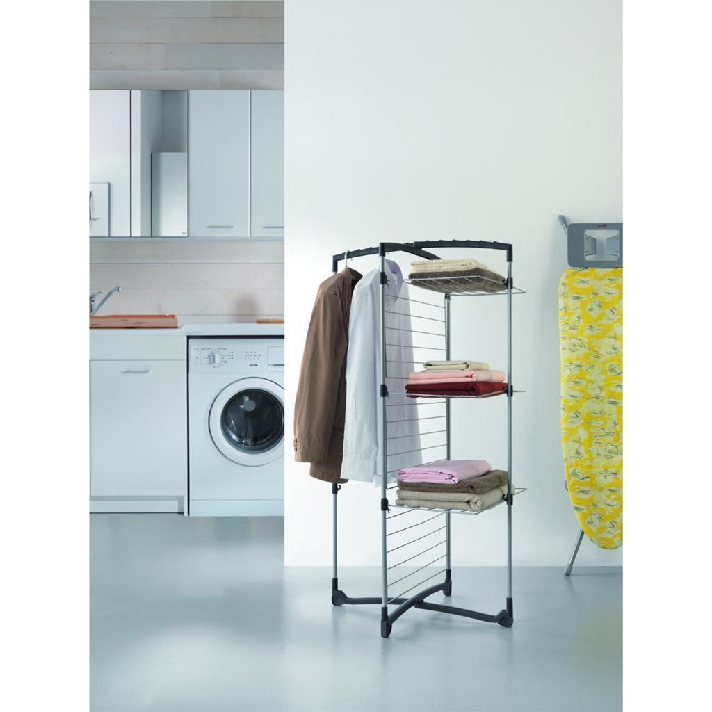 Tomado Metaltex Drying Tower Fortino 3 25 M 69x64x134 cm Silver