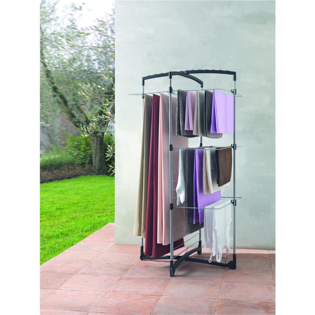 Tomado Metaltex Drying Tower Fortino 3 25 M 69x64x134 cm Silver