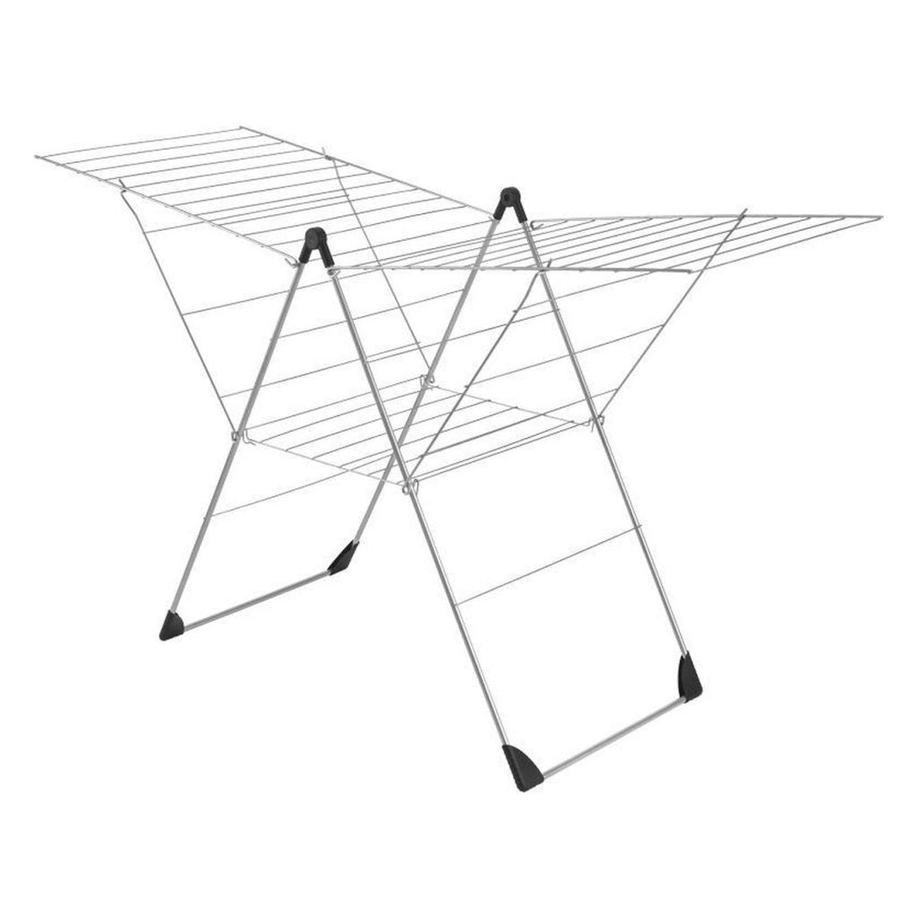 Metaltex Vento Drying Rack 30 m Line 110x177x67 cm Silver/Black