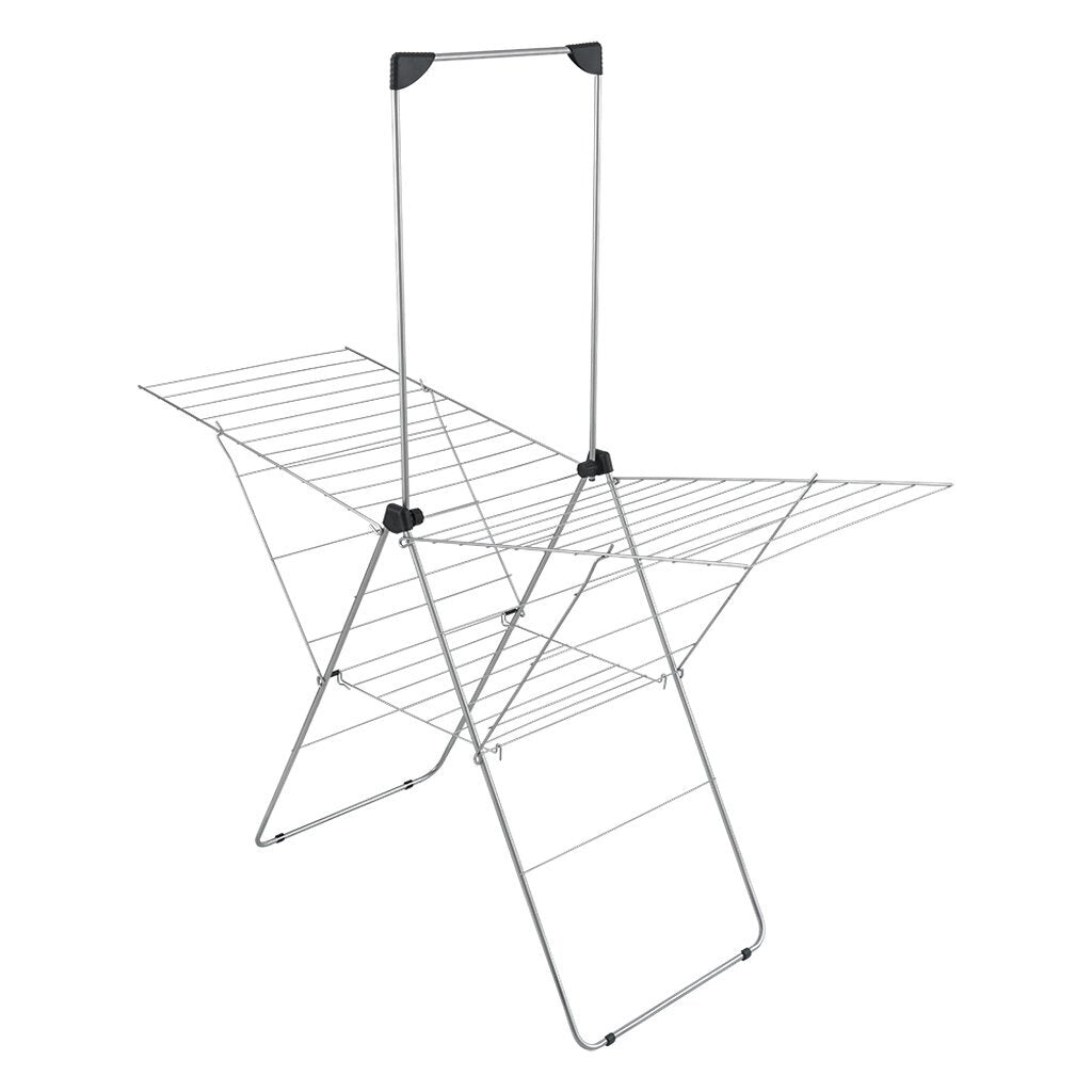 Metaltex Monsoon Drying Rack 30 m Drying Length Silver 177x63x183 cm