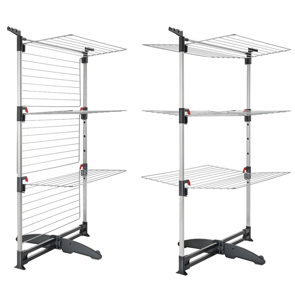 Metaltex Ciclone Vario Drying Tower 38 m Drying Length Silver/Black 78x72x137 cm