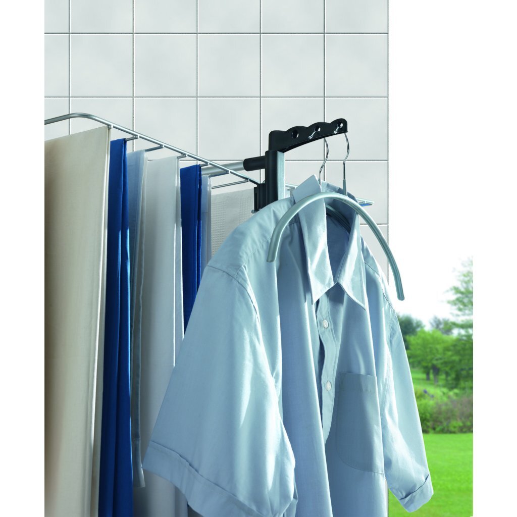 Metaltex Ciclone Vario Drying Tower 38 m Drying Length Silver/Black 78x72x137 cm