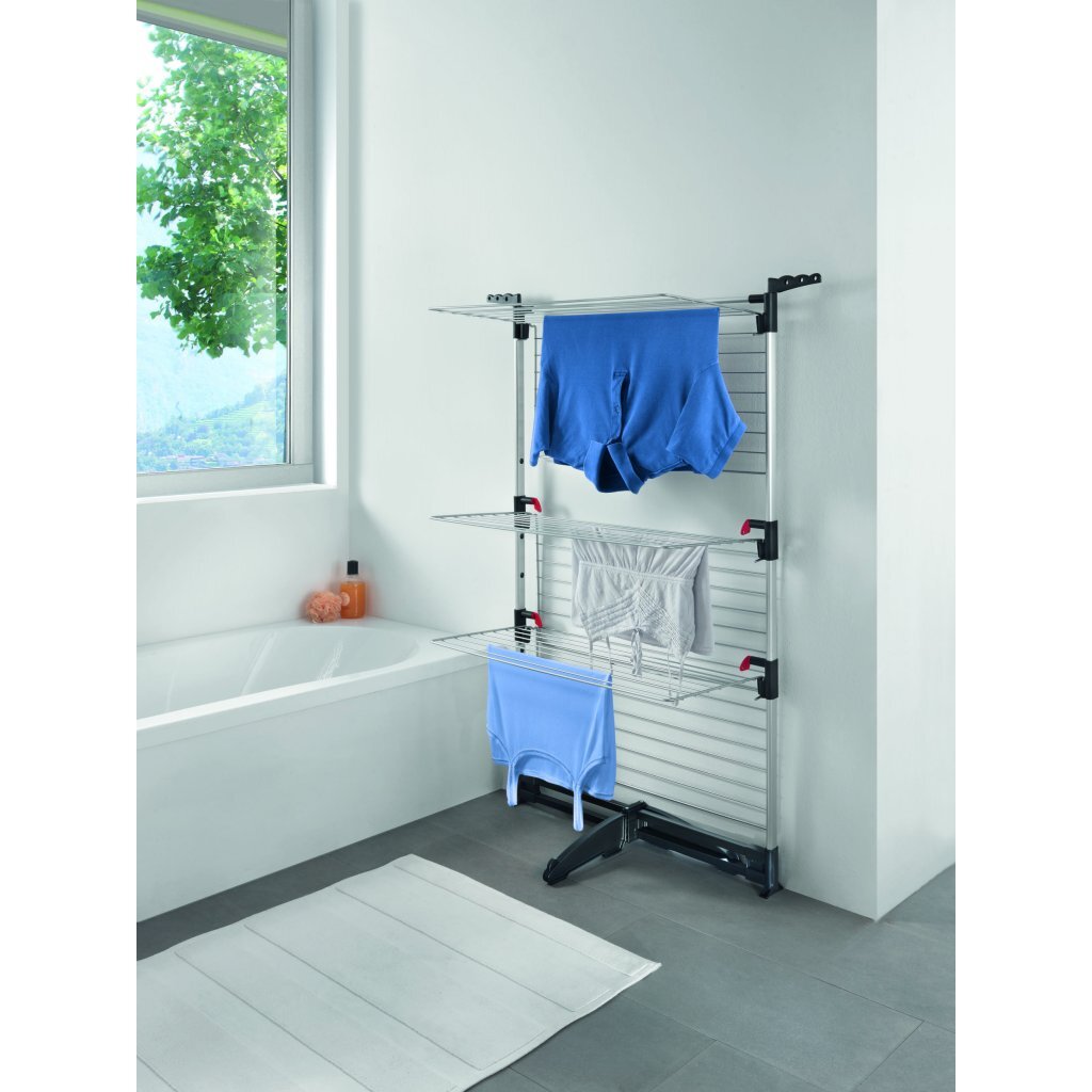 Metaltex Ciclone Vario Drying Tower 38 m Drying Length Silver/Black 78x72x137 cm