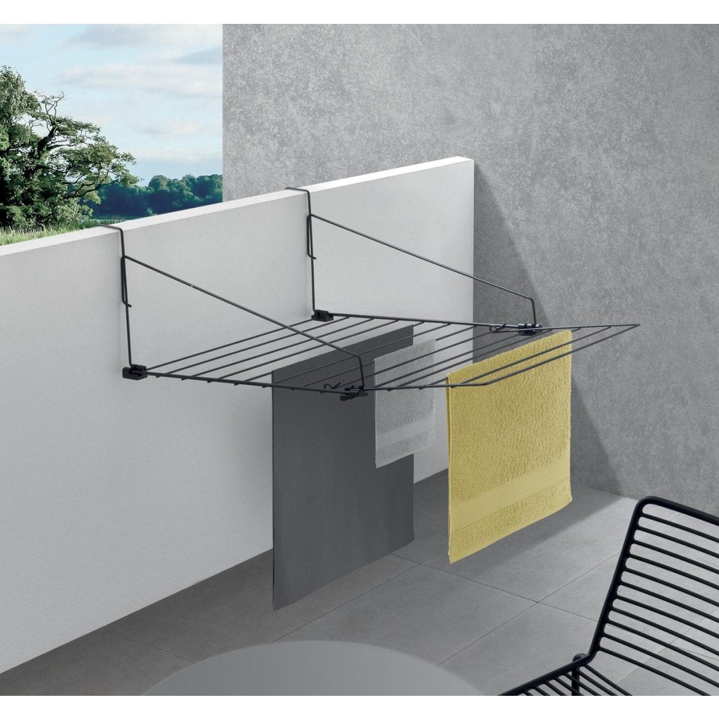 Metaltex The Hague Drying Rack 9 m Clothesline Black 55x28cm