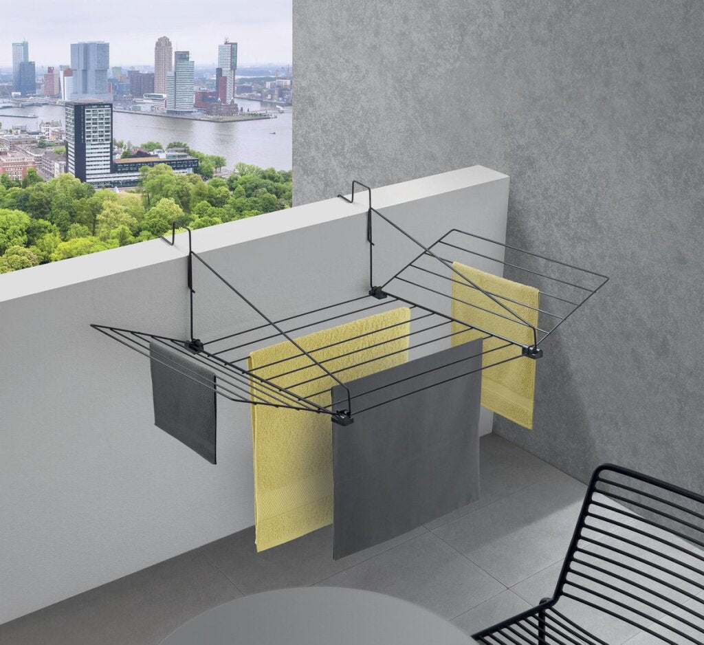 Tomado Metaltex Hanging Drying Rack Tilburg 12 m Matte Black