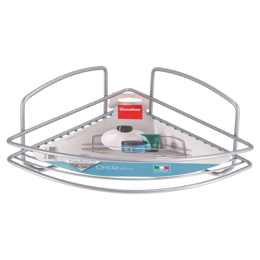 Metaltex Onda Bathroom Rack 22x22x11 cm Silver