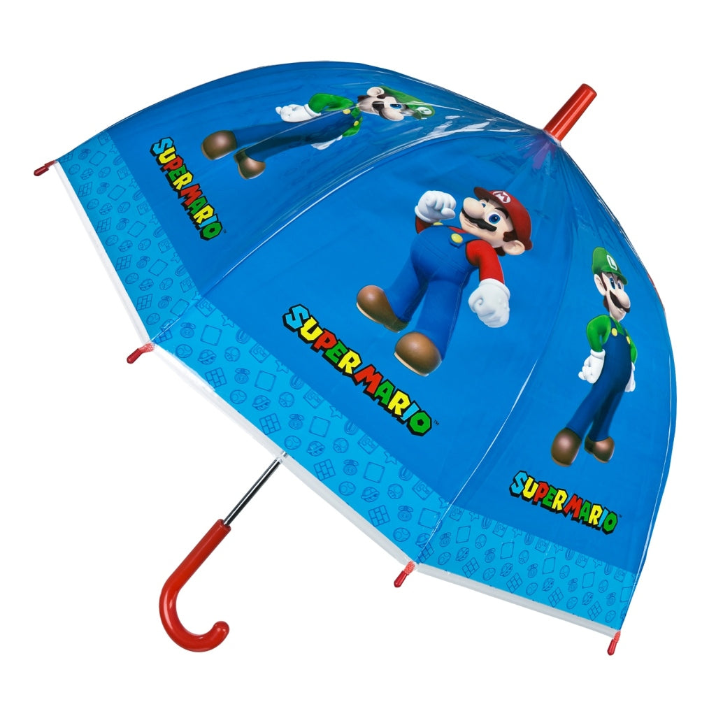Super Mario Children's Umbrella 66 cm Blue - Undercover