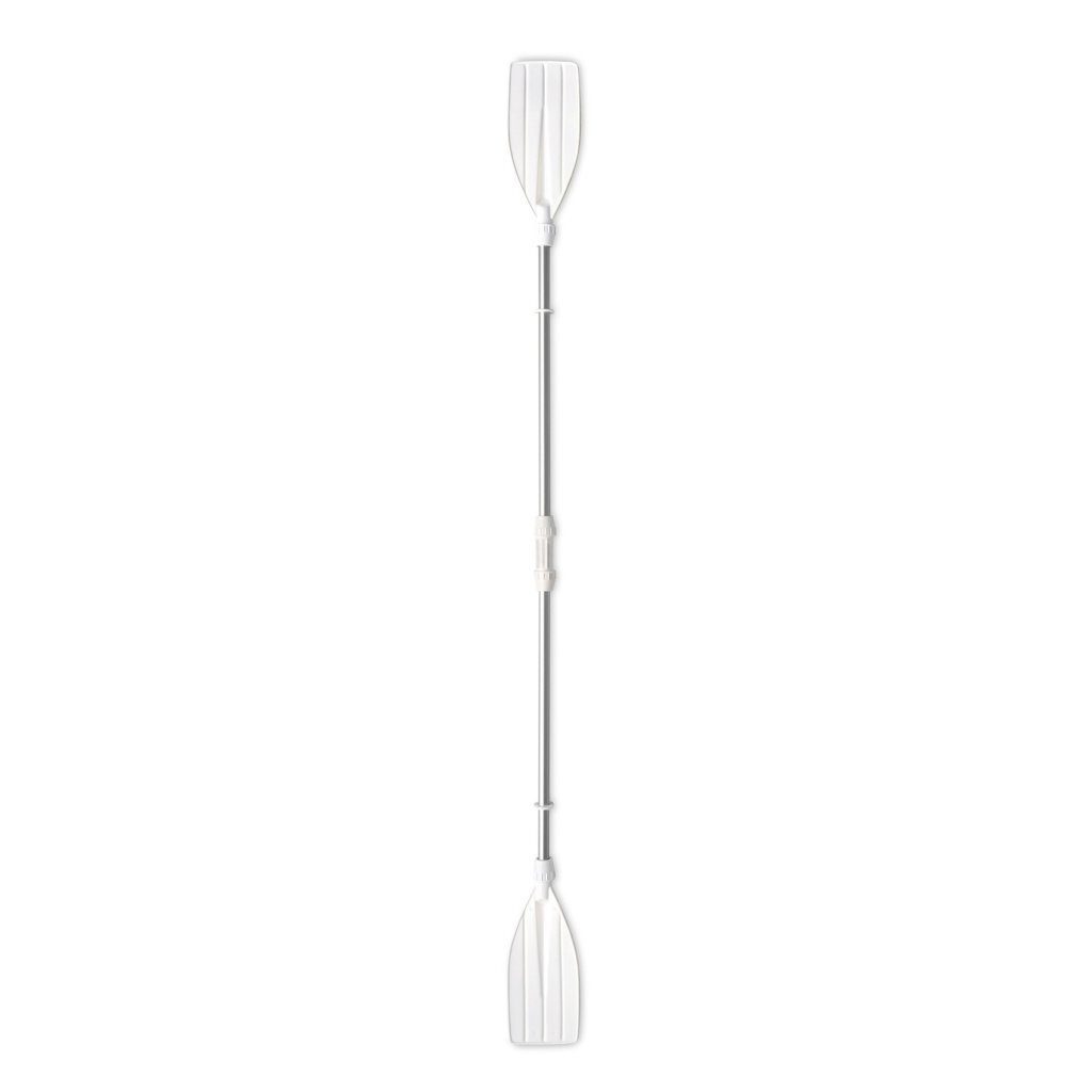 Set of 2 Aluminum Paddles 130 cm - Gray/White