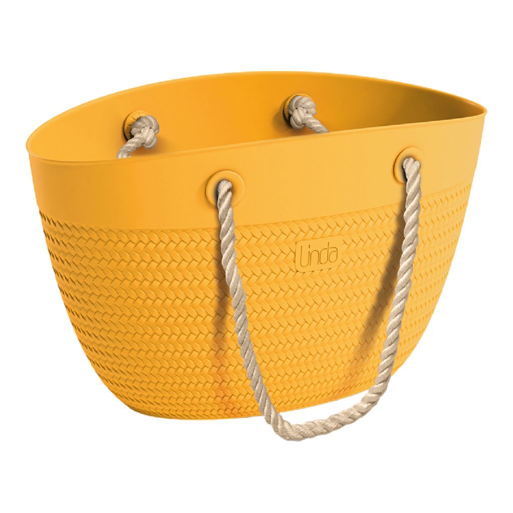 Linda Sea Bag with Rope Handles 50x41 cm Yellow