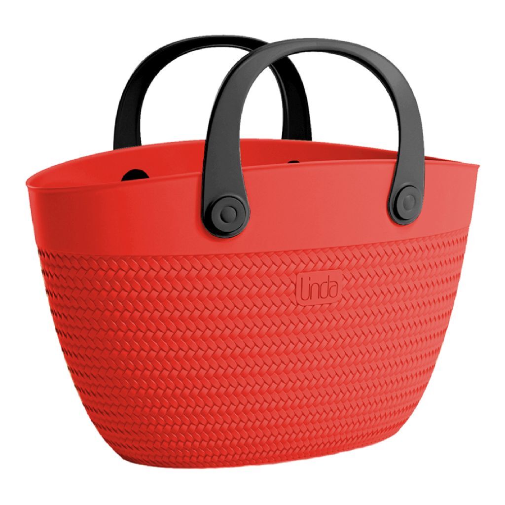 Linda Bag Beach 50x41 cm Red/Black for Beach Day
