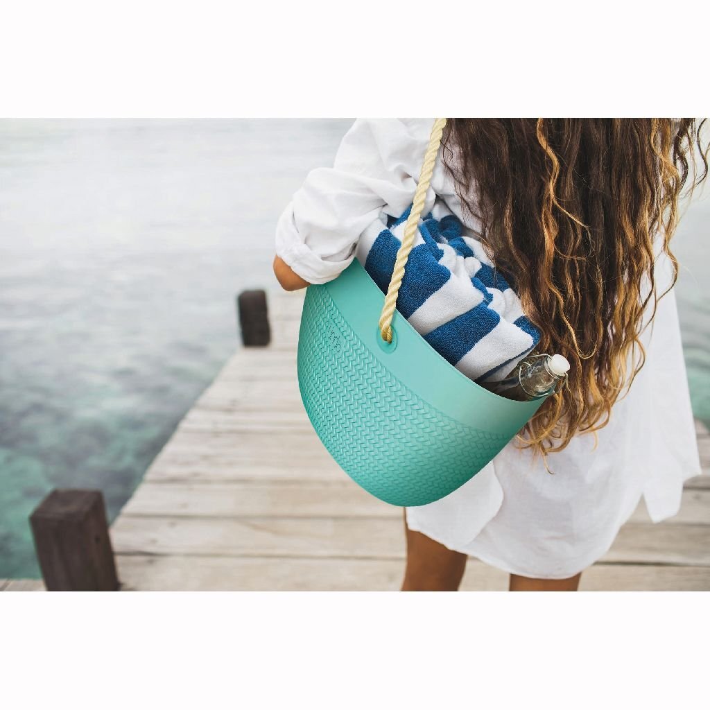 Linda Sea Bag with Rope Handles 50x41 cm Turquoise