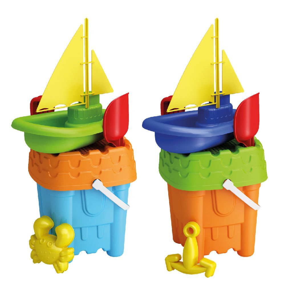 Emmeset 6-Piece Bucket Set - Fresh Colors for Ages 2+