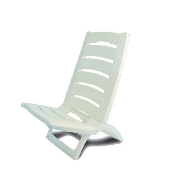 Aktive Beach Chair White, 37.5x55x65cm, Max 100 kg