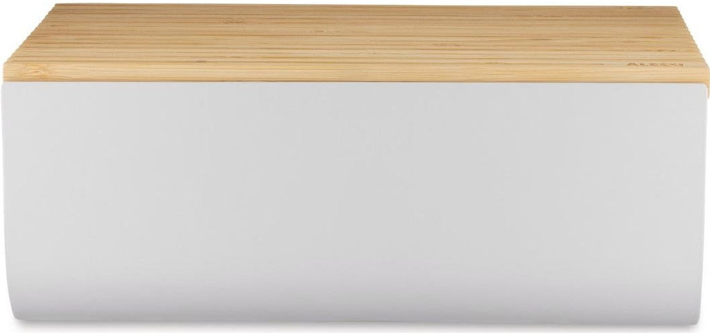 Alessi BG03 WG Mattina Brotkasten, Stahl Bambusholz, Warm Grey (BG03 WG) afbeelding 1