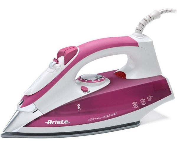 Ariete 00S621500AR0 Bügeleisen Dampfbügeleisen Edelstahl-Bügelsohle 2200 W Violett - Weiß (00S621500AR0) afbeelding 1
