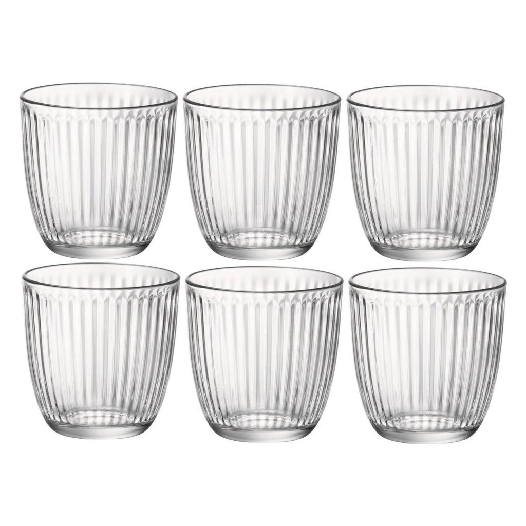 Bormioli Rocco Water Glasses Set 6 Pieces 290 ml Transparent Glass