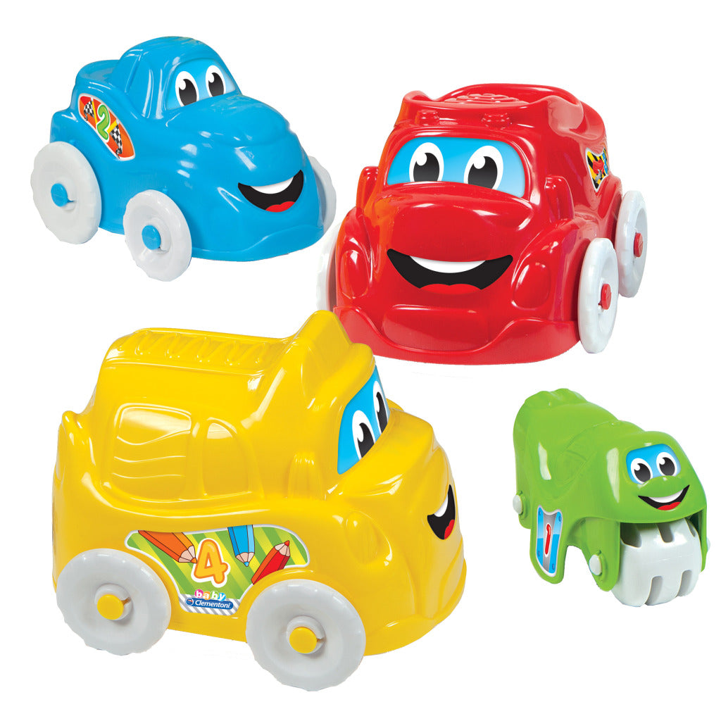 Clementoni Stacking Cars - Set of 4 Vehicles - For Ages 6 to 36 Months