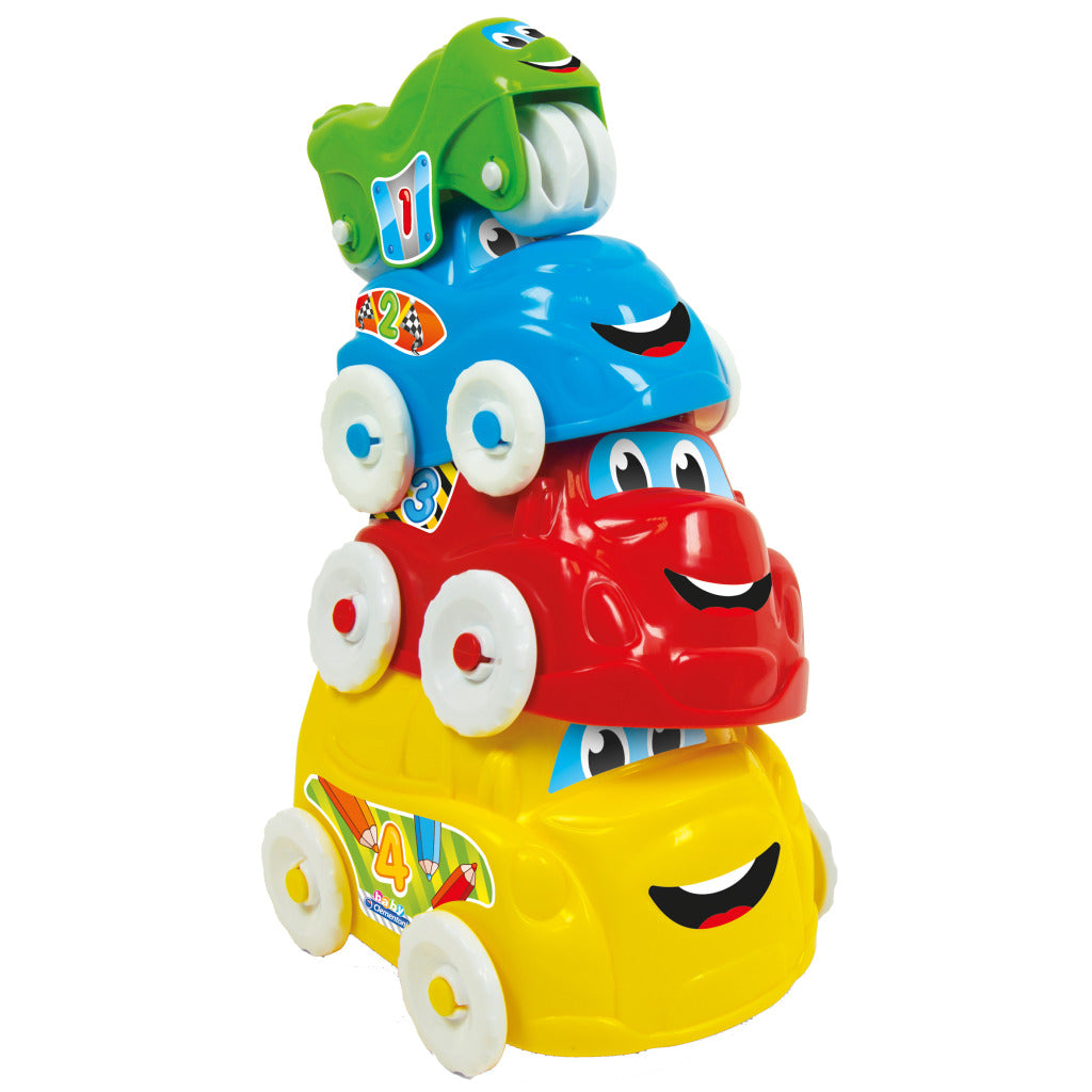 Clementoni Stacking Cars - Set of 4 Vehicles - For Ages 6 to 36 Months