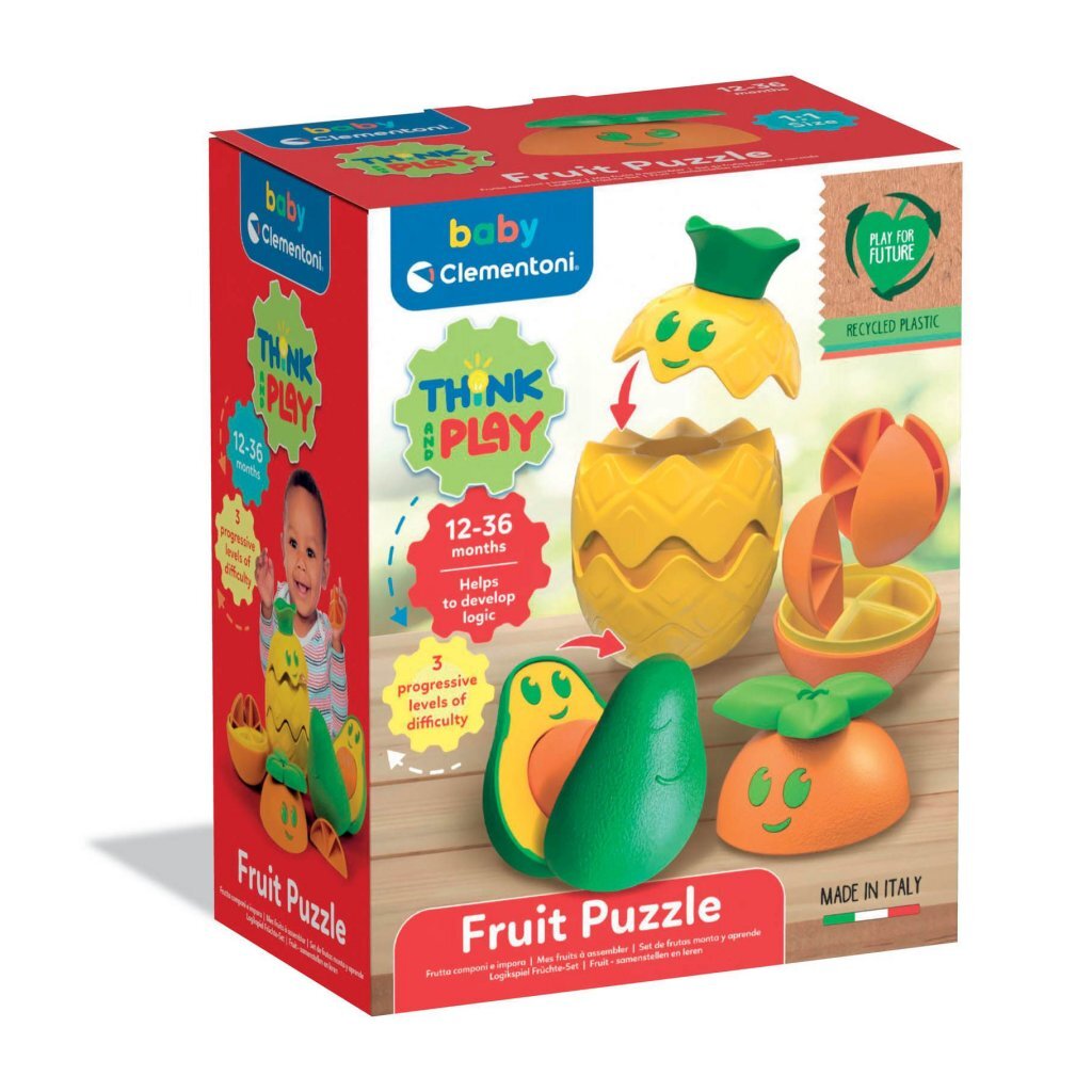Clementoni Baby Puzzle Fruit - Educational Game for 12-36 Months