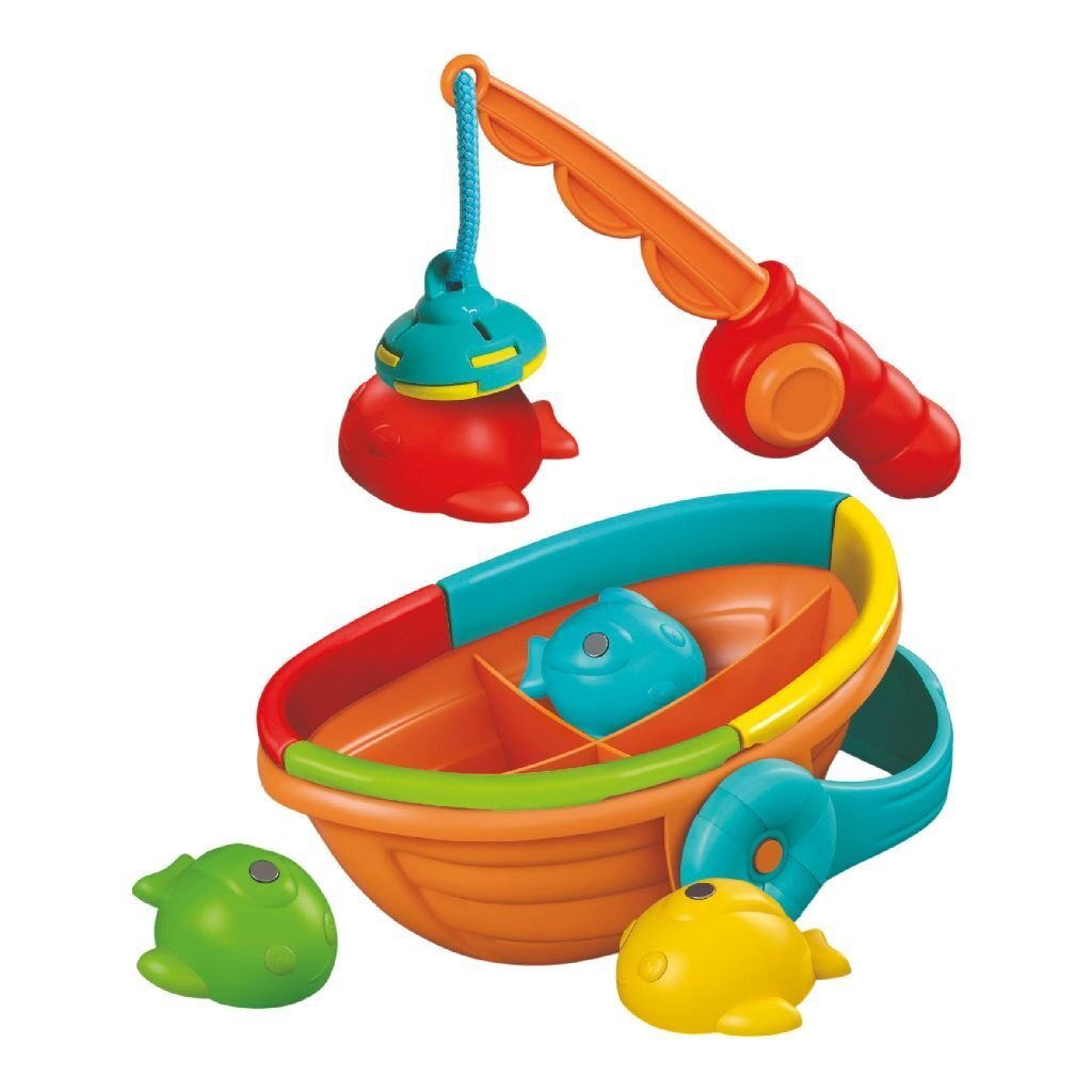 Clementoni Baby Colour Fishing Game - 4 Fish, Magnetic Rod - Educational Toy