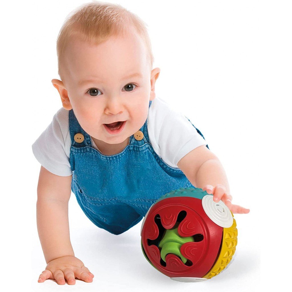 Clementoni Soft Clemmy Sensory Ball with Colorful Segments for Ages 6 Months+